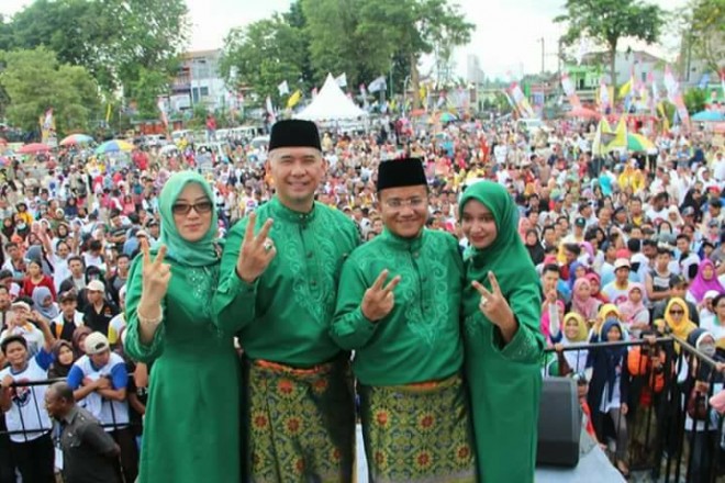 Deklarasi Pasangan Walikota dan Wakil Walikota Jambi Fasha dan Maula 